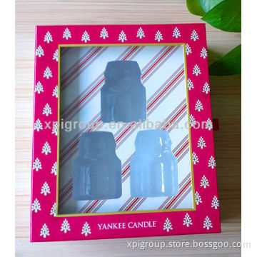 candle packaging box with plastic insert tray